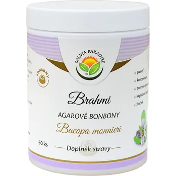 Přírodní produkt Salvia Paradise Brahmi - Bacopa monnieri agarové bonbony 60 ks