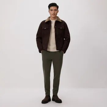 Reserved - Kalhoty regular - pudrově zelená - 168EF-97M - 168EF-97M-M