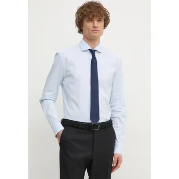 Pánská košile Košile BOSS pánská, modrá barva, slim, s klasickým límcem, 50533433 05X, vel. 43