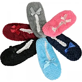 Dámské ponožky MOTYL Dámské termo balerínky s beránkem vz.02 Velikost: 35 - 38