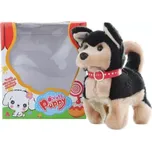 Lamps Pejsek černý chodící a štěkací 16 x 18 cm