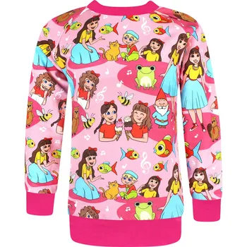 Dívčí mikina V-Mart.cz, Dívčí mikina Karol a Kvído - Pohádkový les 86/92