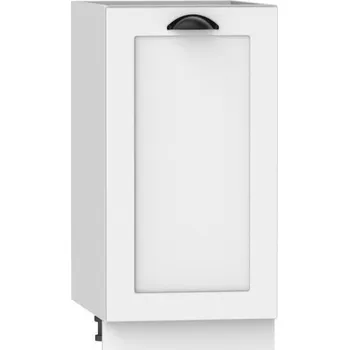 Šatní skříň Spodní jednokřídlá skříň, šíře 40 cm Bílá Bílý