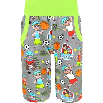Chlapecké kraťasy V-Mart, Chlapecké bermudy Karol a Kvído - Sport (s gumou v pase) 110/116