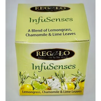 Čaj REGALO INFUSENSES Bylinný čaj citronová tráva, heřmánek, limetka 2 g v kostce