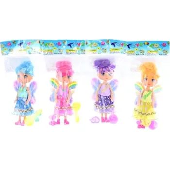 Panenka Panenka víla s duhovými křídly a doplňky