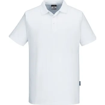 Pánské tričko PORTWEST Polokošile C211 Mesh Air Pro, krátký rukáv POR-C211WHRS S Bílá