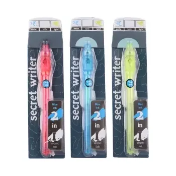 Pero s neviditelným inkoustem 2v1 s UV světlem