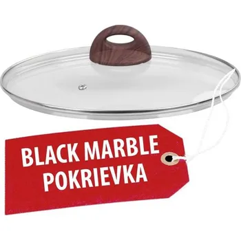 Hrnec Pokrievka MagicHome Black Marble Line, 24 cm