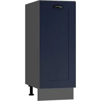 Kuchyňská skříňka Spodní jednokřídlá skříňka, šíře 30 cm šedý grafit Modrá