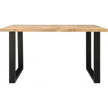 Jídelní stůl Jídelní stůl s kovovými nohami 140x90 cm z masivu mango TM-140