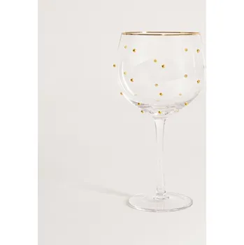 Sklenice Sklenice na stopce PEDRA s tečkami 763304 520 ml