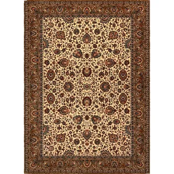 Koberec Koberec KASHQAI 4362 103 květiny / rám, béžový / bordó