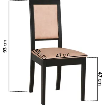 Jídelní židle ROMA 13 Kašmír 35B