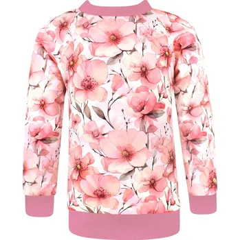 Dívčí mikina V-Mart, Dívčí mikina Květiny 98/104