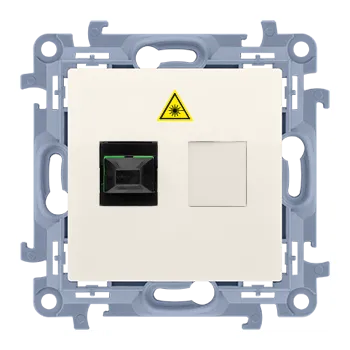vypínač Zásuvka optická SC/APC 1 násobná, Simon 10 CGS1.01/41, krémová