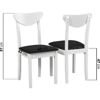 Jídelní židle HUGO 3 Černá Sonoma