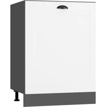 Koupelnový nábytek Dřezová skříňka, šíře 60 cm šedý grafit Bílá