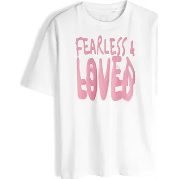 Dívčí oblečení GATE Oversize tričko s potiskem 8Y 425-0845/10