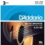 D'Addario EJ11-3D Struny pro akustickou kytaru
