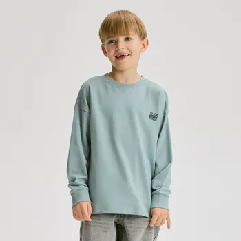 Reserved - Tričko s dlouhými rukávy a potiskem - mátově zelená - 578FJ-65X - 578FJ-65X-U14