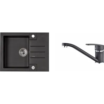 Kuchyňský dřez SET Alveus ROCK 30 NINA G91 Carbon (černá)