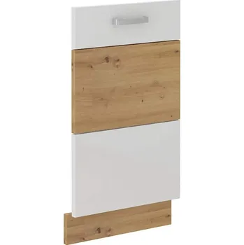 Kuchyňská skříňka Dvířka na plně integrovanou myčku 45 cm Bílý lesk