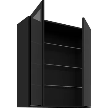 Šatní skříň Vysoká 90 cm prosklená skříň, šíře 80cm