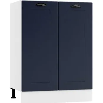 Šatní skříň Spodní dvoukřídlá skříň, šíře 60 cm šedý grafit Světle šedá