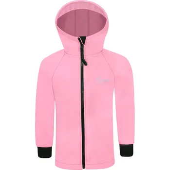 Dívčí bunda V-Mart, PREMIUM dívčí starorůžová softshellová bunda 110/116