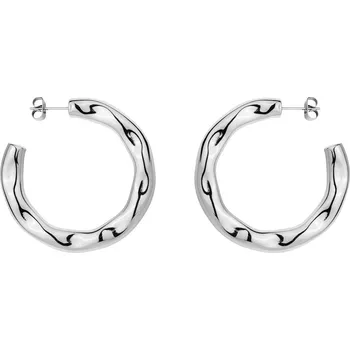 Náušnice franco bene Deformované náušnice - stříbrné | 2202