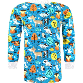 V-Mart, Chlapecké tričko s dlouhým rukávem Zvířátka na petrolejové 104