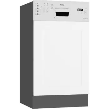 Dvířka na myčku s předním ovládáním, šíře 45 cm šedý grafit Bílá