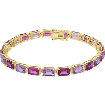 Náramek Zlatý náramek s diamanty, ametysty a rodolity - ryzost 585 - 229.119