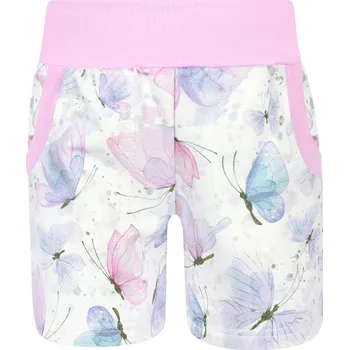 Dívčí kraťasy Dívčí kraťasy Fialoví motýlci 122/128