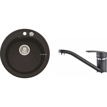 Kuchyňský dřez SET Alveus NIAGARA 10 NINA G91 Carbon (černá)