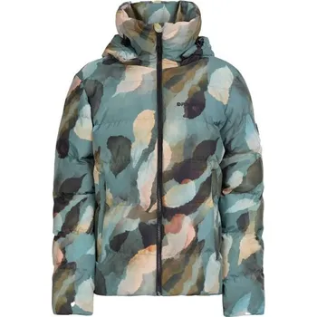 Dámská zimní bunda FUNDANGO AMBER PADDED JACKET L Tmavě zelená, Béžová, Černá