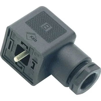 Elektrická zásuvka Magnetická ventilová propojka provedení typu A série 210 černá počet pólů:3 plus PE 43-1702-004-04 binder Množství: 1 ks