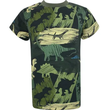 V-Mart, Chlapecké tričko s krátkým rukávem Khaki dinosauři 128