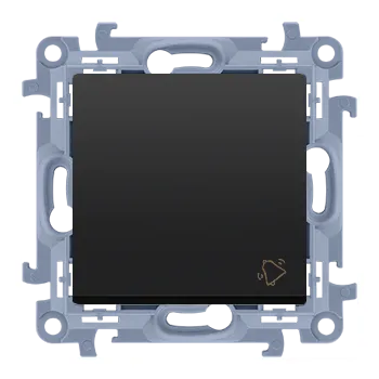 vypínač Tlačítko zapínací, s piktogramem “zvonek”, řazení 1/0, 10 A / 230 V~, bezšroubové, Simon 10 CD1C.01/49