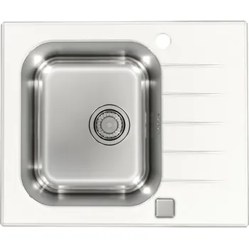 Granitový dřez Skleněný dřez Alveus ALTONE 10 Bílá/satin