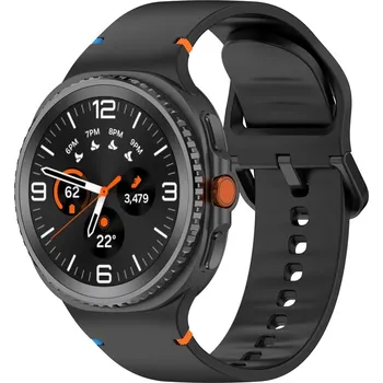 eses Silikonový řemínek pro Samsung Galaxy Watch 8 - Černý, velikost L