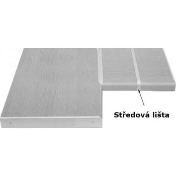 Kuchyňská pracovní deska lišta středová ke spojení pracovních desek 28 mm