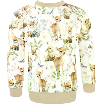 Dívčí mikina V-Mart, Dívčí mikina Zvířátka na louce 86/92