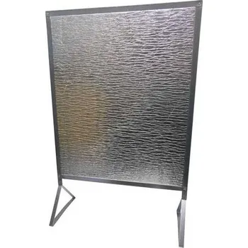 Krbová kamna KOVOBLESK Zástěna ke kamnům se stojanem Reflex 920 x 610 mm