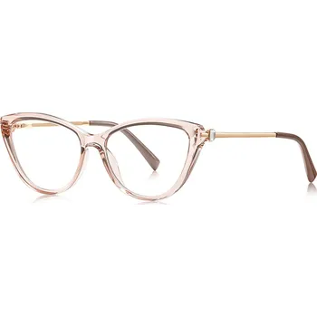 Sluneční brýle VeyRey dámské cat-eye dámské brýle blokující modré světlo Abie čirá skla