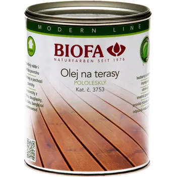 Olej na dřevo Biofa Olej na terasy, barevný 37531 Balení: 1 L