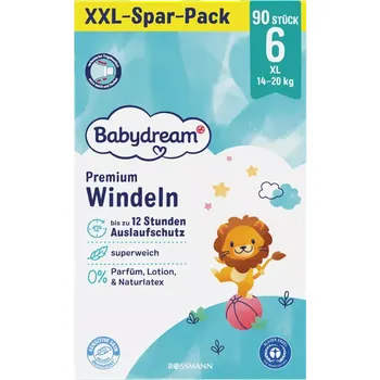 Plenkové kalhoty Babydream Pleny XL vel. 6 Megapack 96 ks