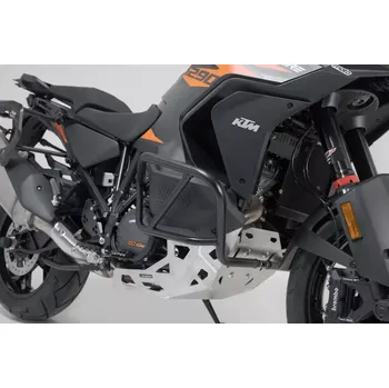 Rám pro motocykl Padací rám SW MOTECH CRASH BAR pro KTM KTM 1290 Super Adventure rok 2021-2024, barva černá (Crash Bar ochranná výztuha pro motorku, pravá/lesvá strana - pár)