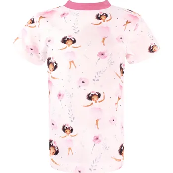 Dětská móda Dívčí tričko s krátkým rukávem Baletky 98